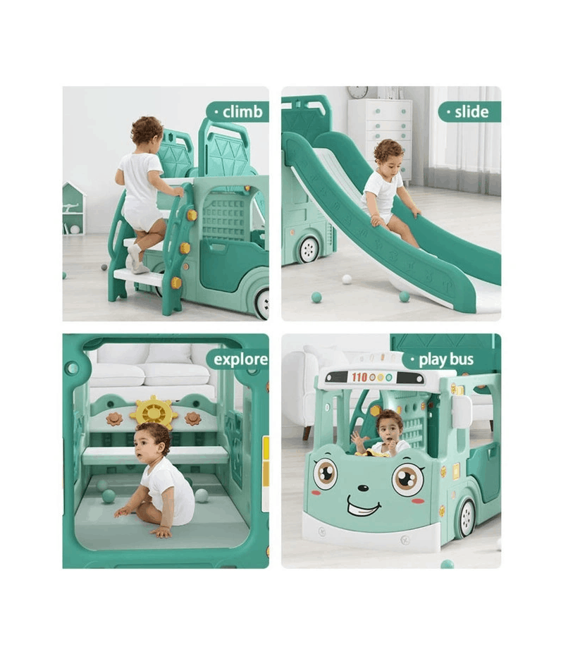 Happy Play Bus Slide 2in1
