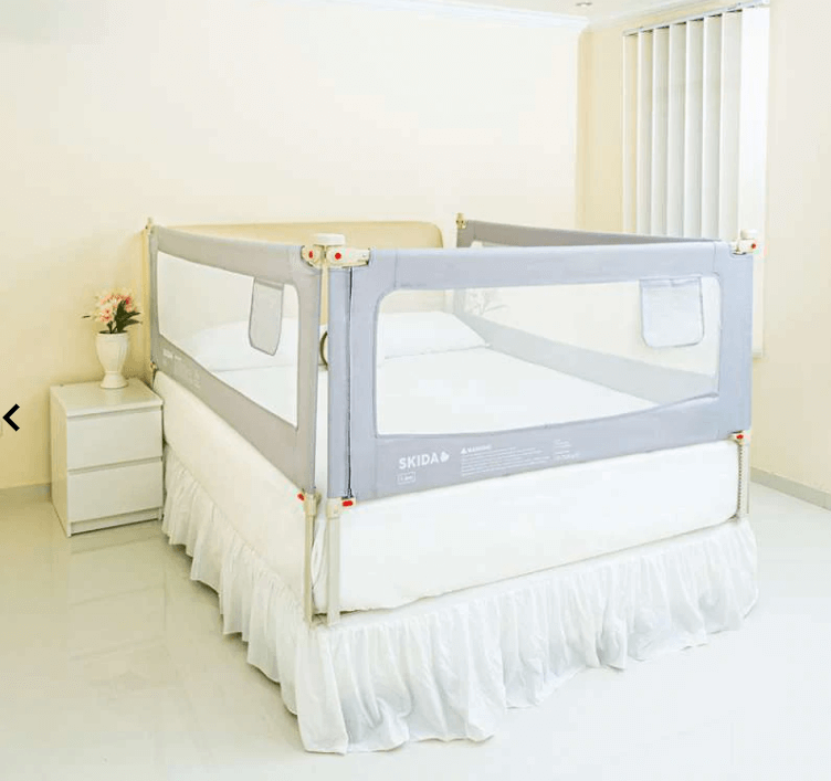 Skida Bedrail Extra Tall Slide Down - Grey