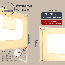 Skida Bedrail Extra Tall Slide Down - Beige