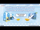 Labeille Love Bird 3in1 Slide Swing Play n Grow Activity Playground