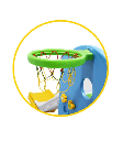 Labeille Love Bird 3in1 Slide Swing Play n Grow Activity Playground