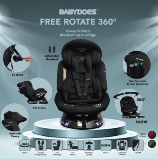 Babydoes Free Rotate 360 Isofix Carseat