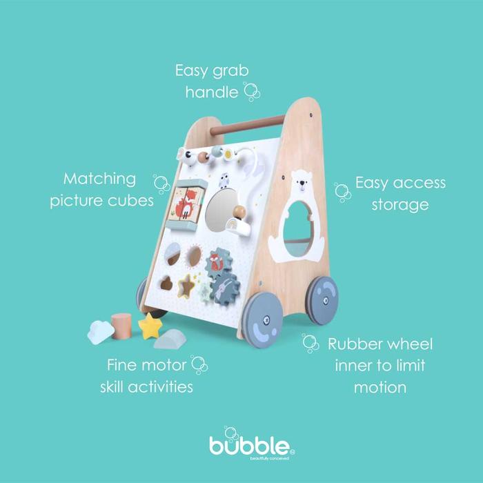 Bubble Wooden Activity Walker 