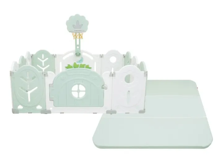 Lumba Combo Playfence Forest Lodge 10+2 Sage Green (1).webp