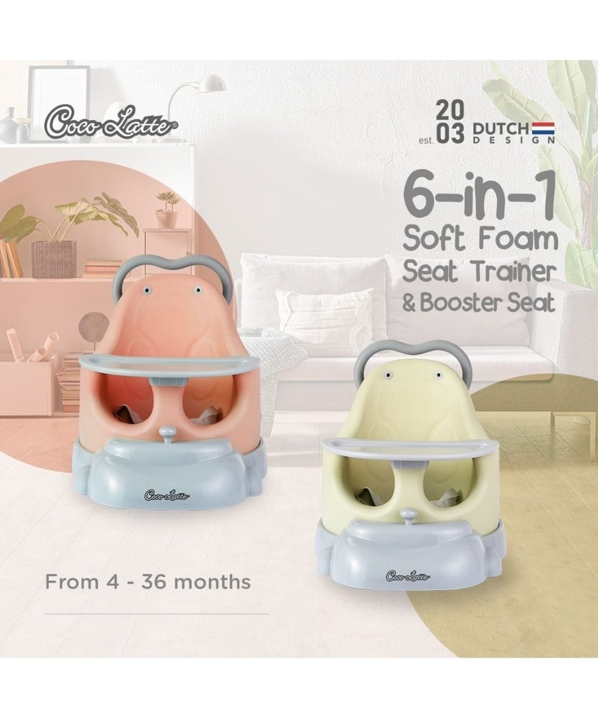 Cocolatte 6in1 Soft Foam Seat Booster Seat