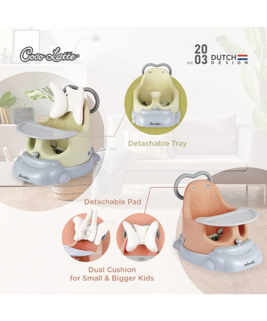 Cocolatte 6in1 Soft Foam Seat Booster Seat