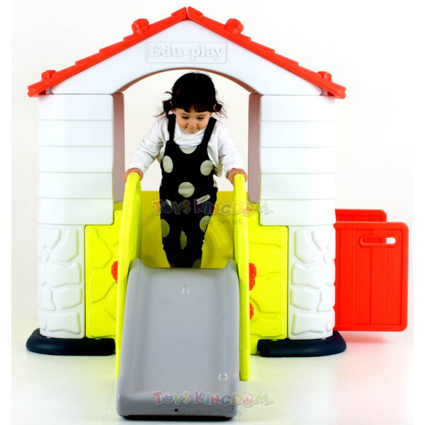 Eduplay Playhouse With Slide (Tanpa Meja and Kursi) - Coral