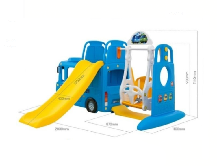 Yaya Tayo Bus 4in1 Slide and Swing