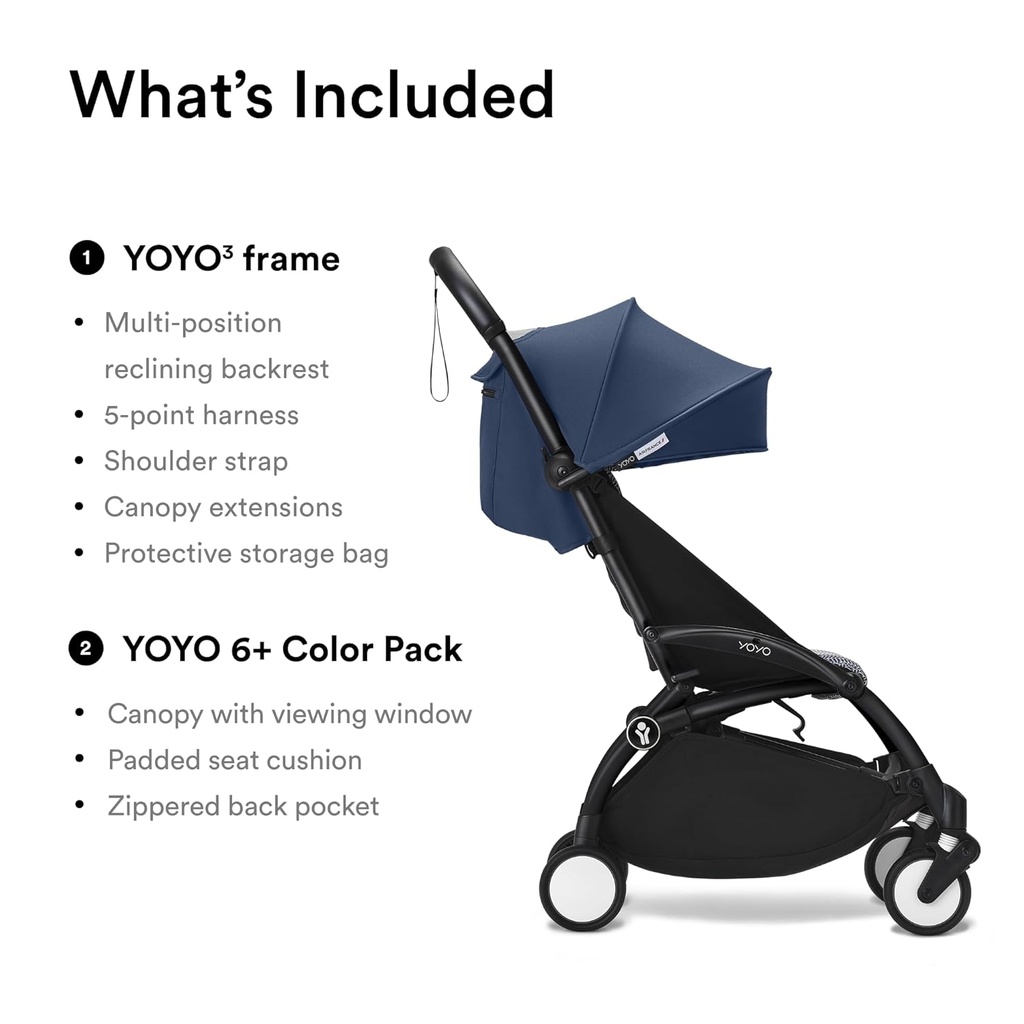 Stokke Babyzen Yoyo3 6+ Black Frame