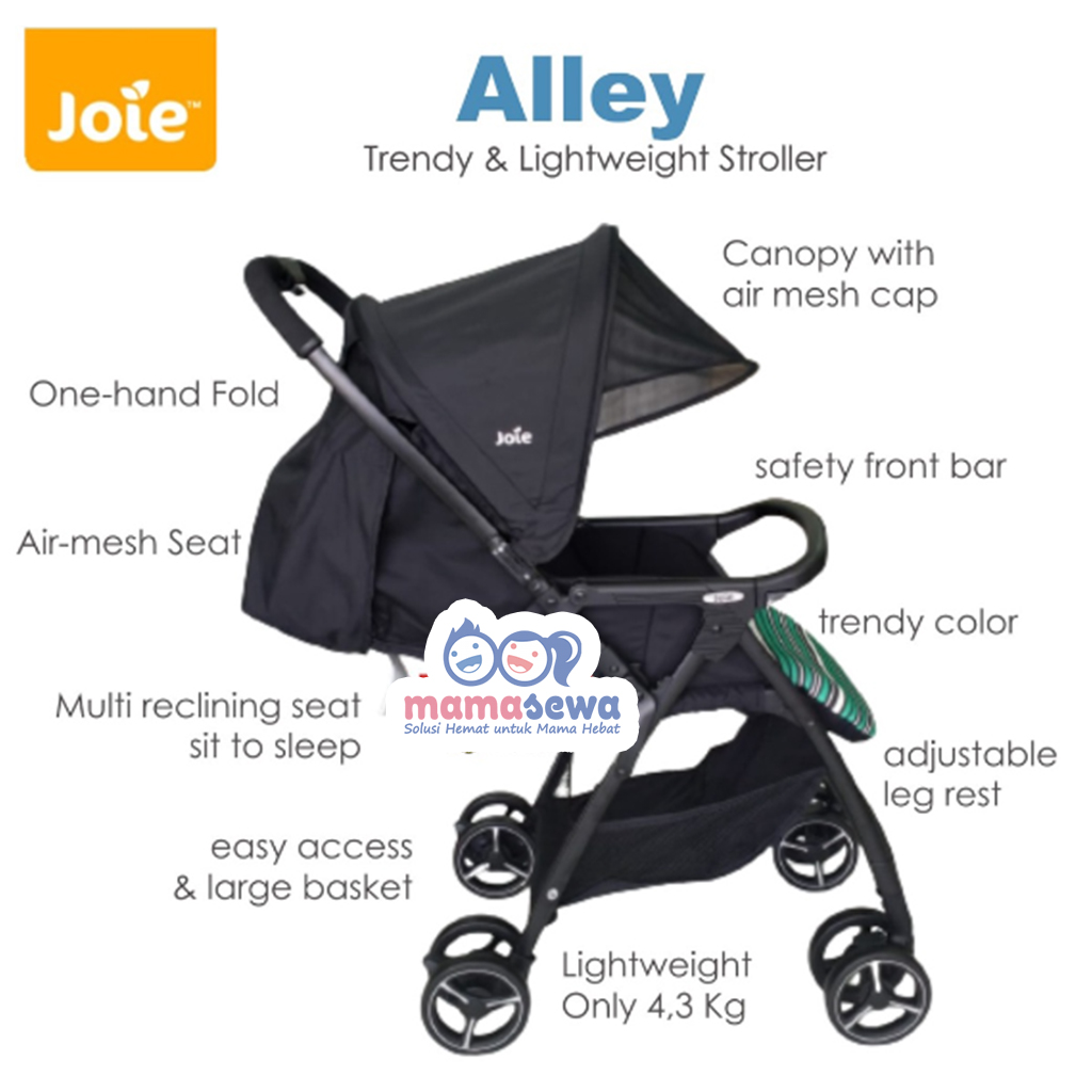 Joie Alley P2C Emerald Stripe Stroller
