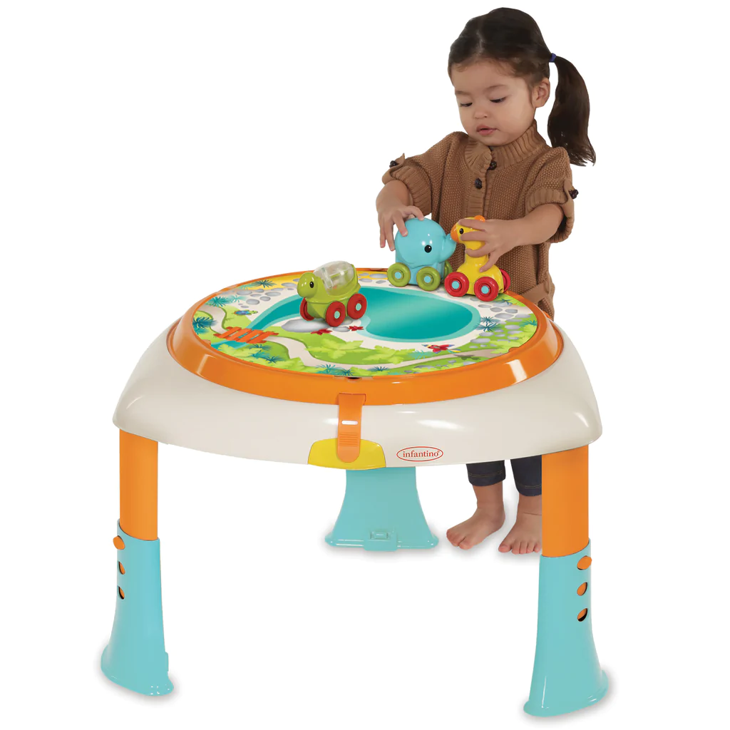 Infantino 2in1 Sit Spin and Stand Entertainer - 360 seat and Activity Table