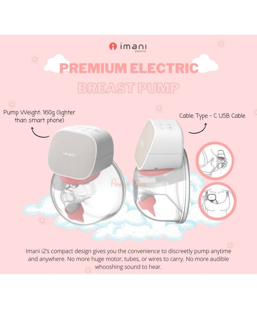 Imani i2 Hands Free Wireless Breastpump
