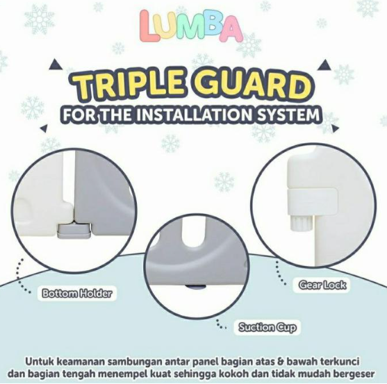 Lumba New Combo Penguin Fence Monochrome and Playmat 12+2