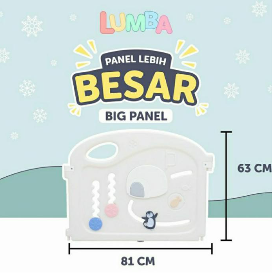 Lumba New Combo Penguin Fence Monochrome and Playmat 8+2