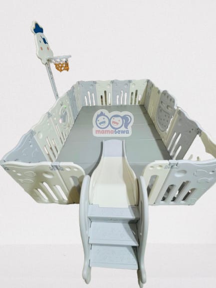 Lumba Ocean Fence 12+3 with Slide and Playmat