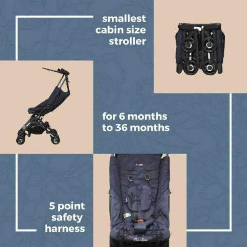 Cocolatte Pockit CL 839 Denim Bloom