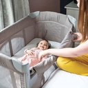 Joie Kubbie Sleep Bedside Baby Box - Shale