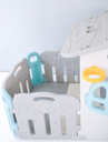 Lumba Baby Fence Playhouse Type Roof + Playmat Full Grey (Diskon Kondisi)