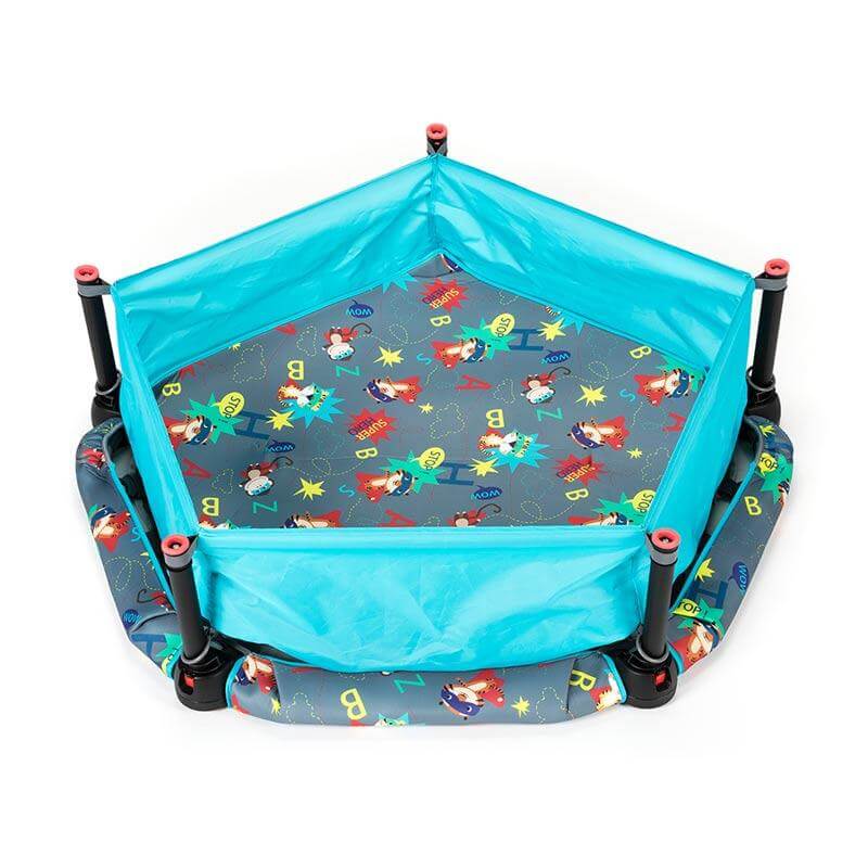 Okiedog Trampoline 100cm Superheroes + Ball Pit (Termasuk Bola)