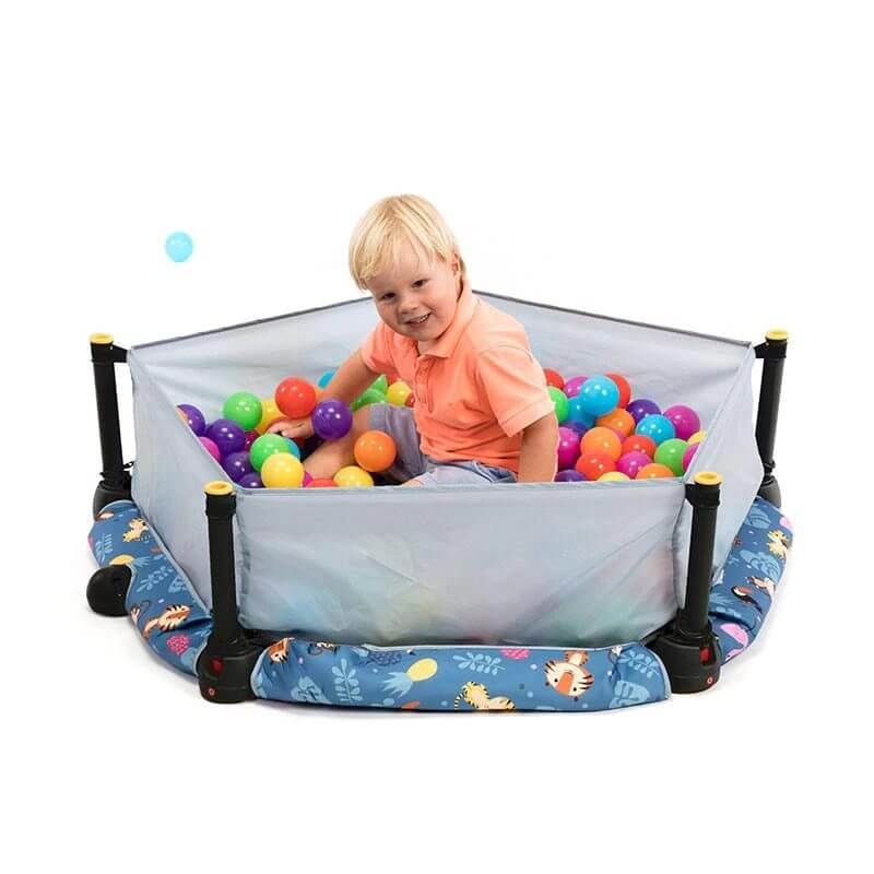Okiedog Trampoline 100cm Superheroes + Ball Pit (Termasuk Bola)