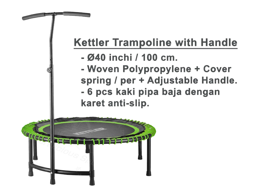 Kettler Trampoline with Handle - Green