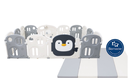 Lumba New Combo Penguin Fence Monochrome and Playmat 12+2