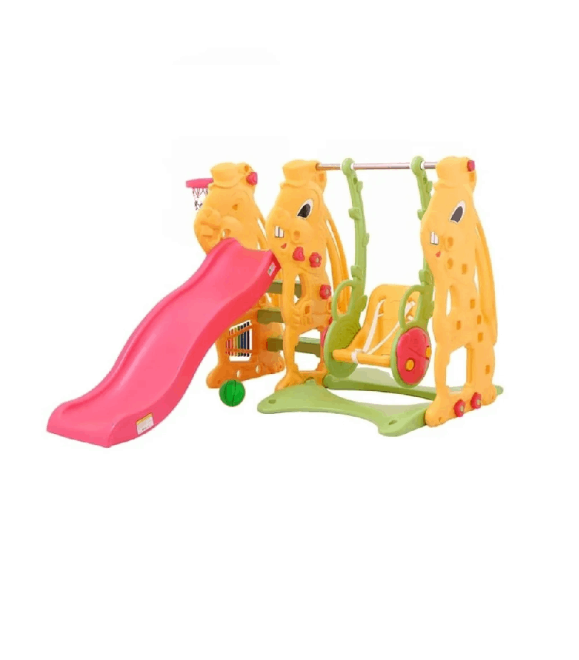 Labeille Bunny 3in1 Slide Swing Play n Grow Activity Playground