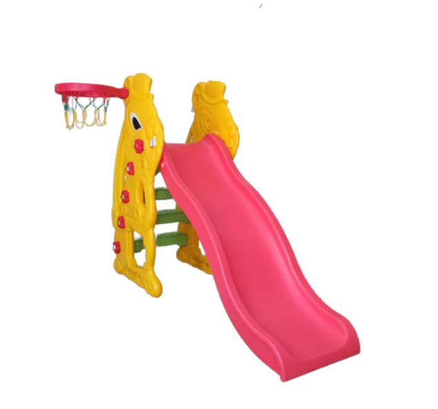 Labeille Bunny Slide and Basketball - Yellow Pink