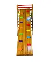 Pikler Triangle Jumbo With Slide and Rock Climbing - Colorful