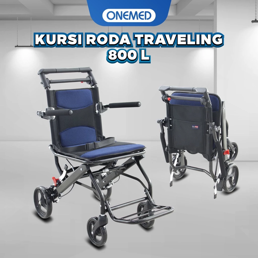 Kursi Roda Onemed Travelling FS 800 L Blue