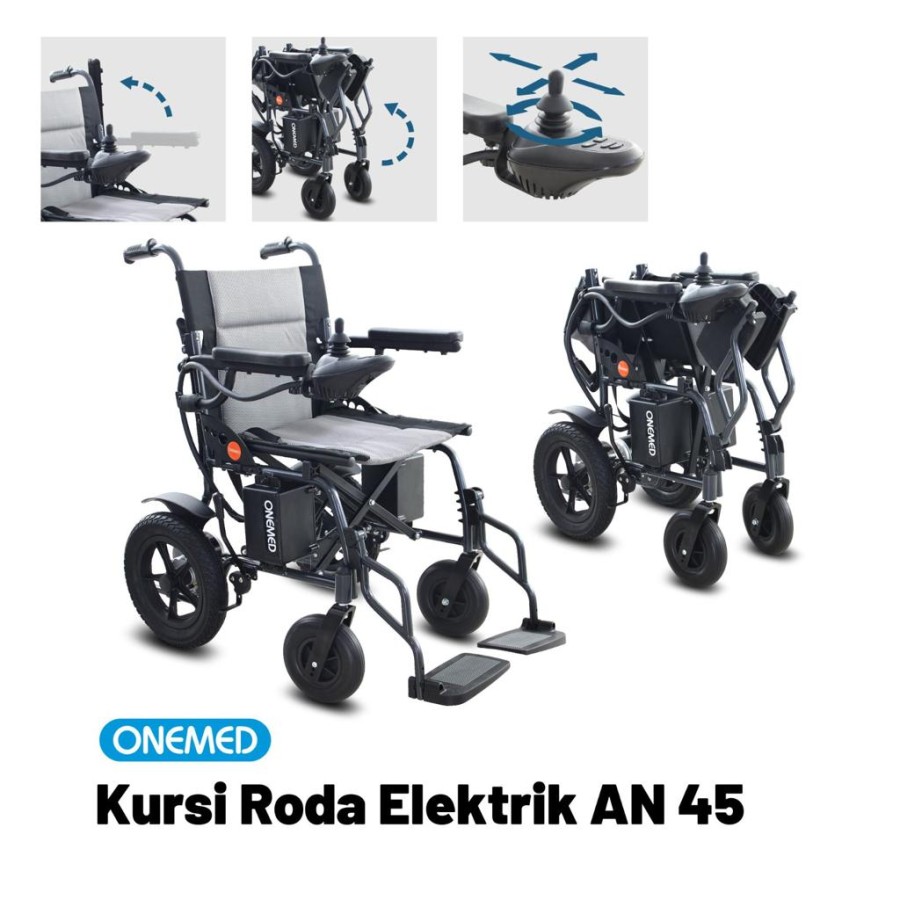 Kursi Roda Onemed Elektrik AN 45 – Grey Diskon Kondisi